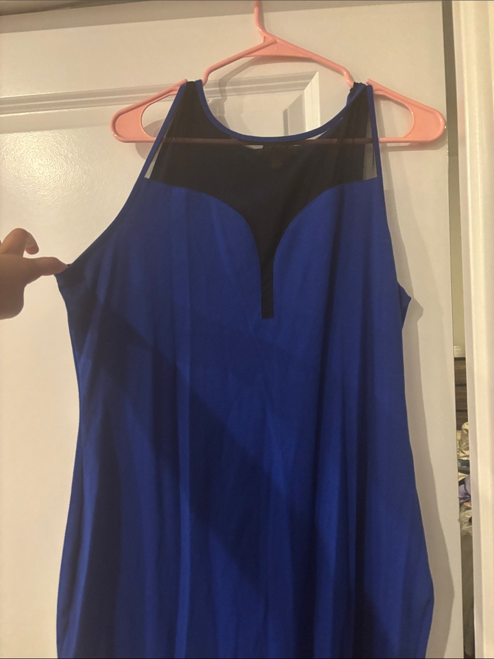 Forever 21 Blue and Black Sleeveless Dress